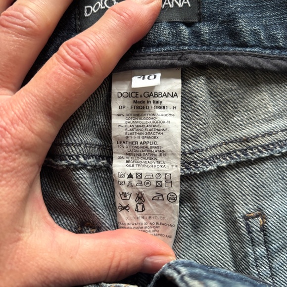 Dolce and Gabbana straight leg women’s jeans - Picture 4 of 6